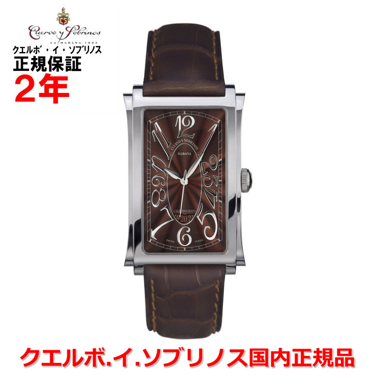 【国内正規品】 Cuervo y Sobrinos クエルボ・イ・ソブリノス 腕時計 ウォッチ メンズ PROMINENTE SOLO TIEMPO DATE プロミネンテ ソロテンポ デイト 1012-1TG 236,500円
