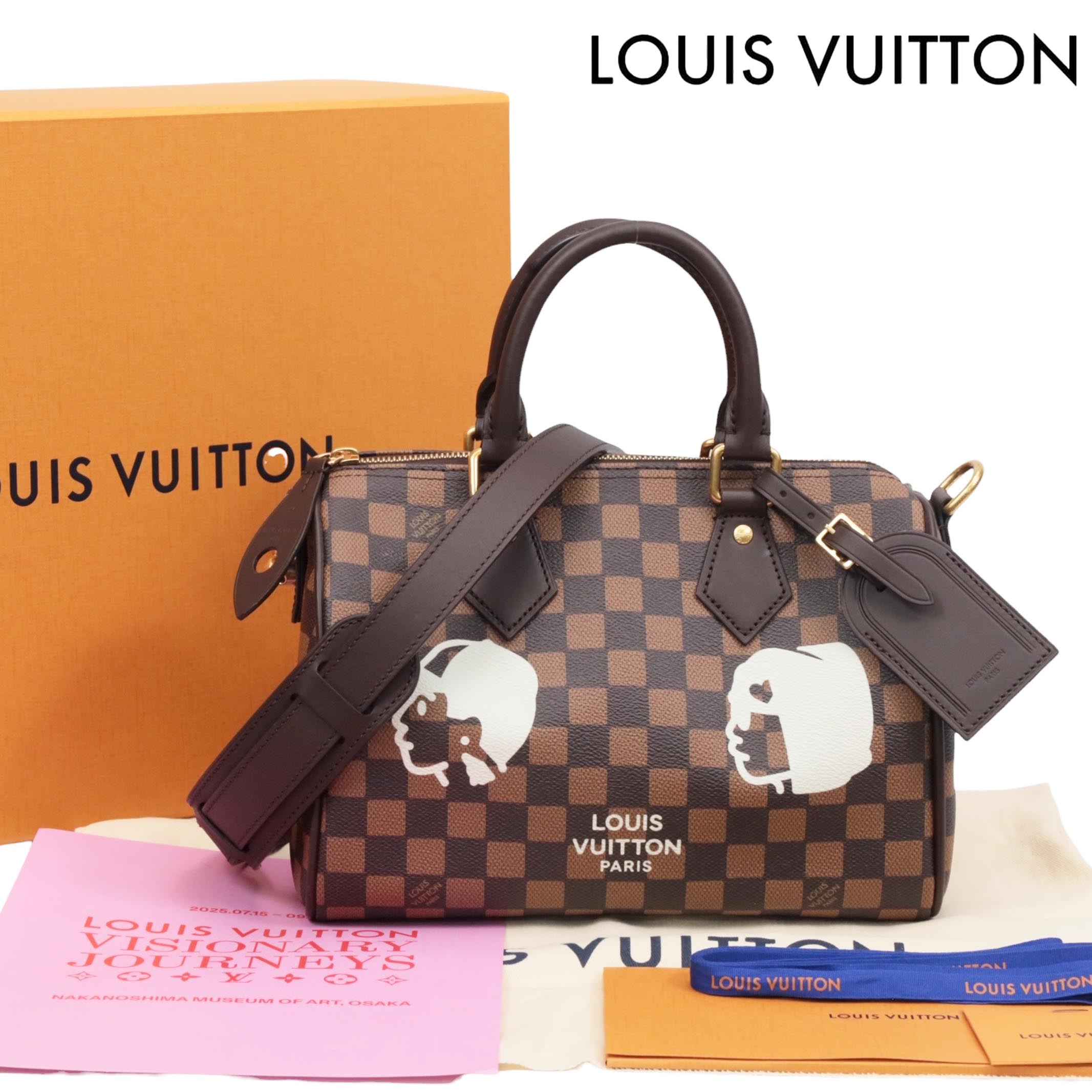 【返品OK】LOUIS VUITTON ルイヴィトン&times;NIGO ダミエ フレンドシップ スピーディバンドリエール25 N40772 ショルダーバッグ【中古Aランク】｜LUXEandINKS