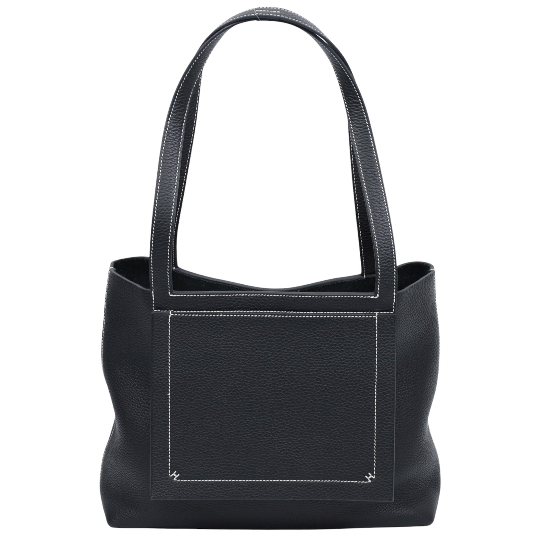 【新品同様】HERMES エルメス カバセリエ31 トリヨンクレマンス ブラック黒 W刻印:2024年製【中古Sランク】メンズ　レディース
