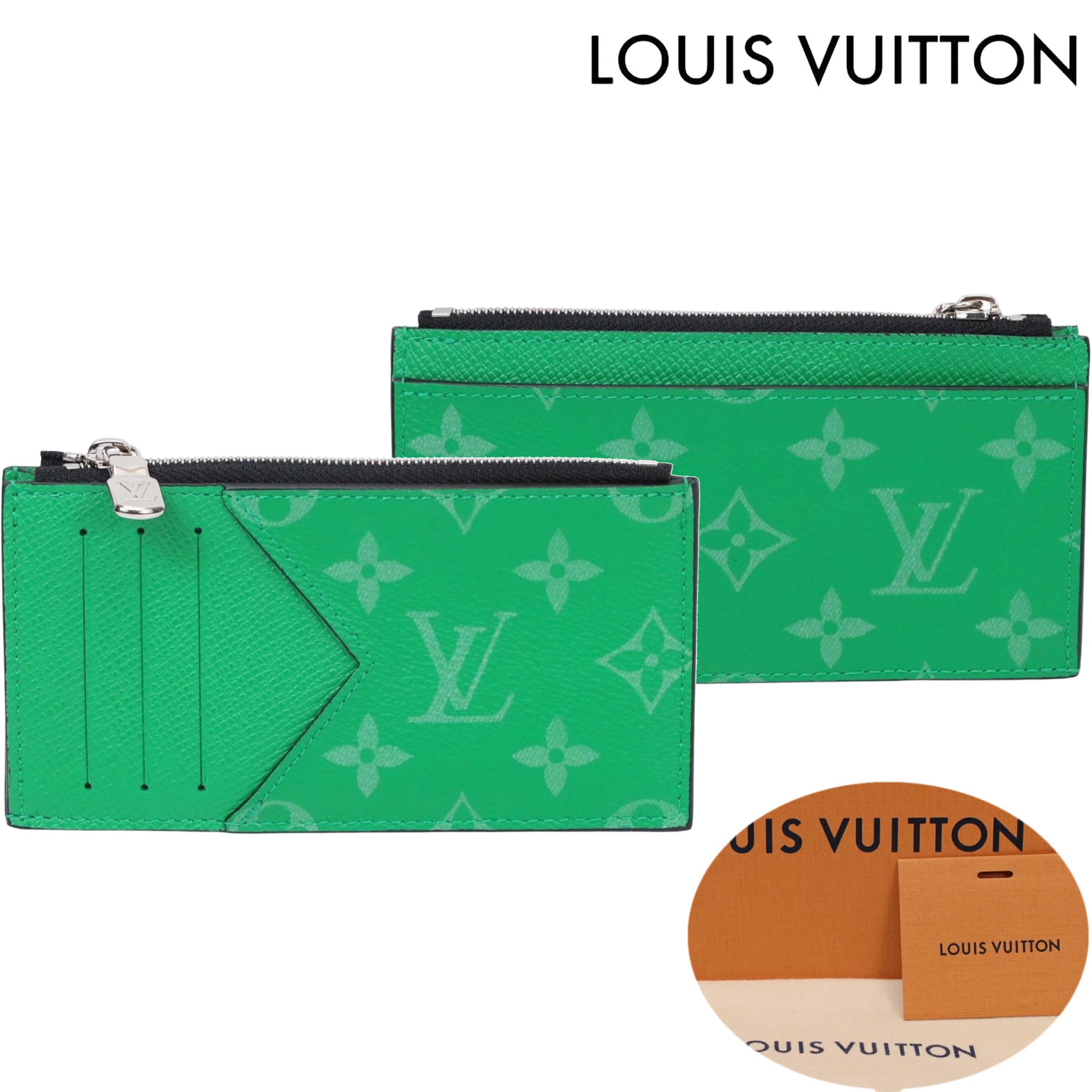 ルイヴィトン タイガ 二つ折り財布マネークリップ&ケースセット 小銭入れ LOUIS VUITTON ルイヴィトン タイガ ポルトフォイユ パンス