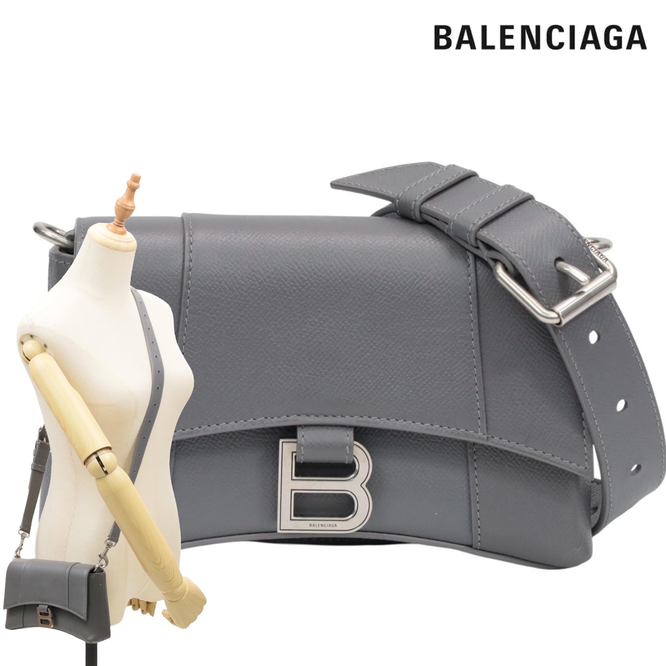 楽天市場】BALENCIAGA DOWNTOWN CROSS BODY BAG BLACK 736471
