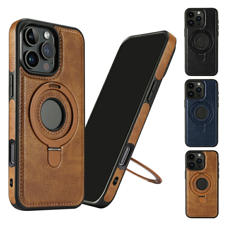 楽天市場】iPhone16 ケース 耐衝撃 カバー PUレザー 背面PUレザー