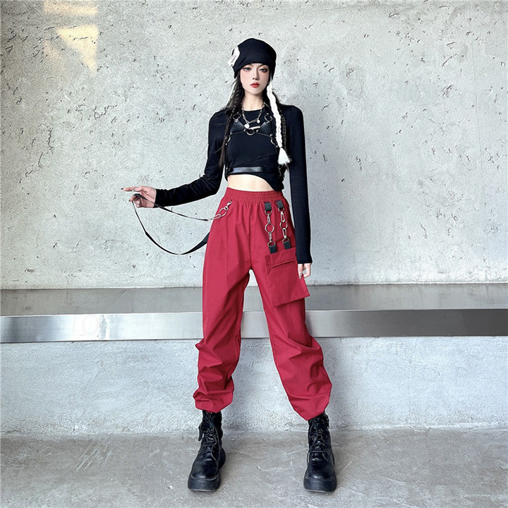 楽天市場】赤 ダンス衣装 セットアップ 赤 k-pop 衣装 大人