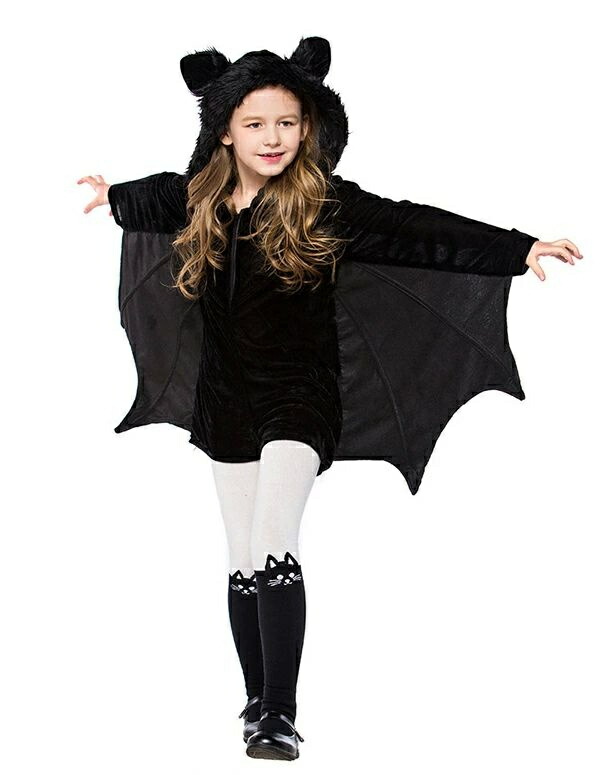 ハロウィン 衣装 子供 吸血鬼 ドラキュラ 動物 アニマル 男の子 女の子 コスチューム ヴァンパイア コウモリ コスプレ コスチューム オールインワン オーバーオール 着ぐるみ ロンパース 衣装 仮装 キッズ 子供用 Halloween変装 魔女発表会画像