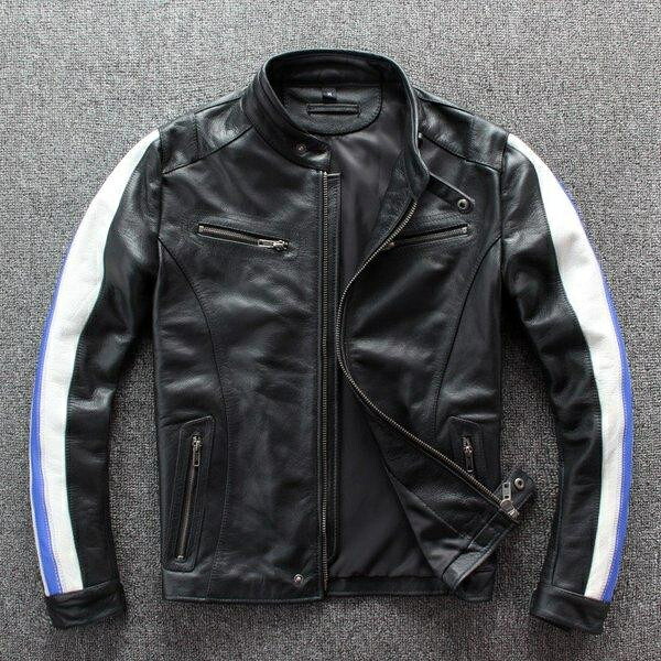 本革ジャケット 牛革 本革ジャケット 革ジャン レザージャケット バイクジャケット カジュアル スポーツ風 メンズ 送料無料