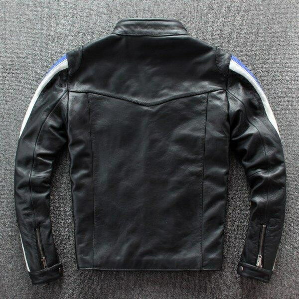 本革ジャケット 牛革 本革ジャケット 革ジャン レザージャケット バイクジャケット カジュアル スポーツ風 メンズ 送料無料|ラックスレーヤールック