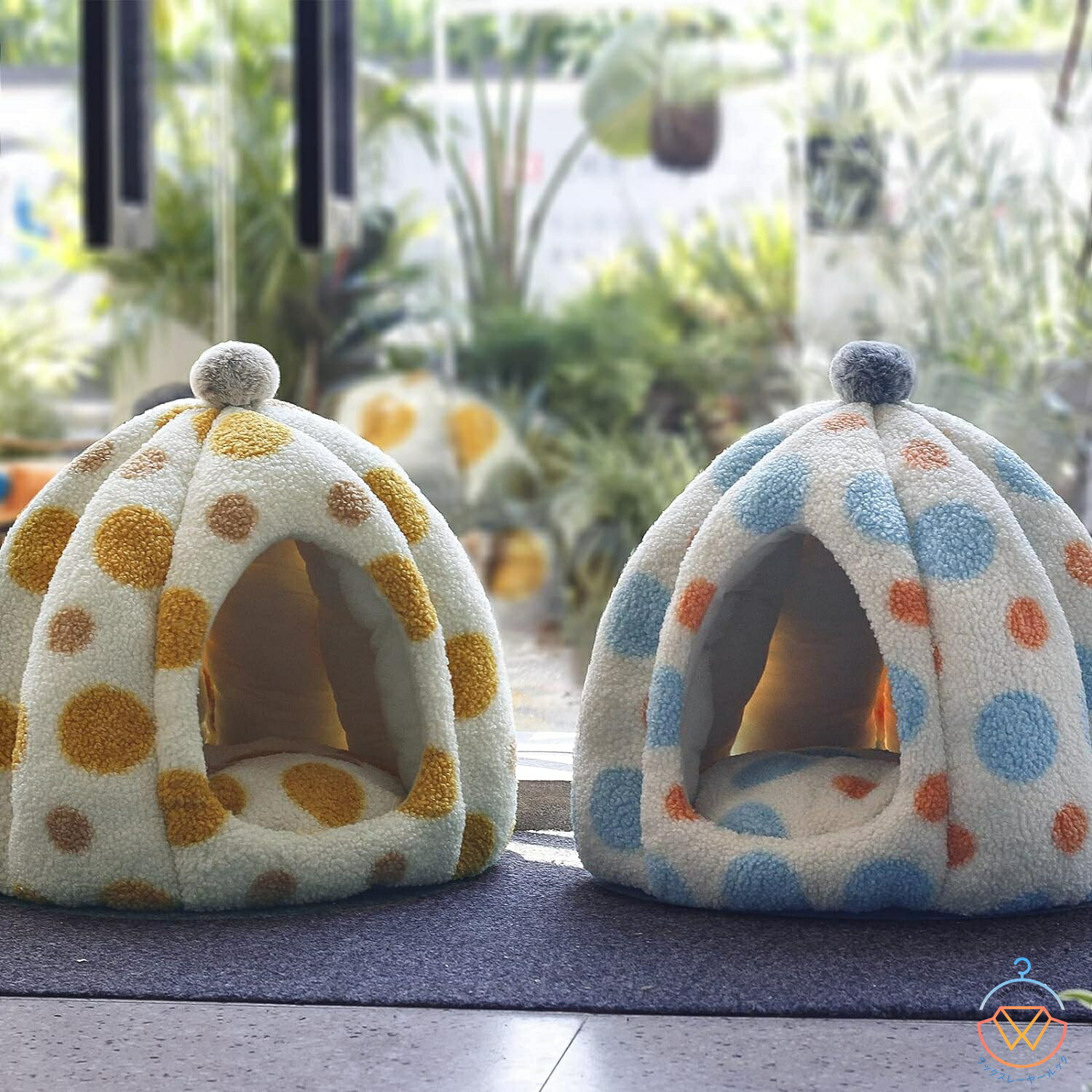 猫 ハウス ペットハウス ペットベッド クッション付き 犬ハウスドーム型 室内用 ペット ベッド 冬 暖かい 犬 猫 冬 通年 小型犬 猫 ペット用寝袋 ペット用品 快適 柔らかい 半密閉式 保温防寒 洗える 寒さ対策 滑り止め 厚み 暖かい 冬 寒さ対策 キャットハウス 送料無料