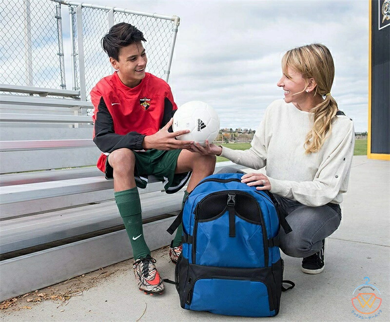 送料無料 バスケ リュック 子供 バスケットリュック ボール収納 大容量 サッカーリュック スポーツバッグ バレーボール シューズ収納 リュックサック バックサッカー バックパック 独立スペース ジムバック 多機能 撥水加工 耐摩耗性 軽量 大 27.5cm以内 シューズ 収納