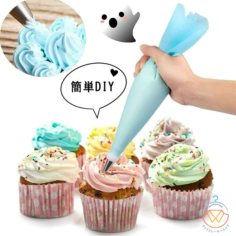 【楽天市場】絞り口金 ケーキデコレーション 道具 38点セット ステンレス製 花/丸型 口金 製菓 モンブラン絞り器 DIY お花絞り ...