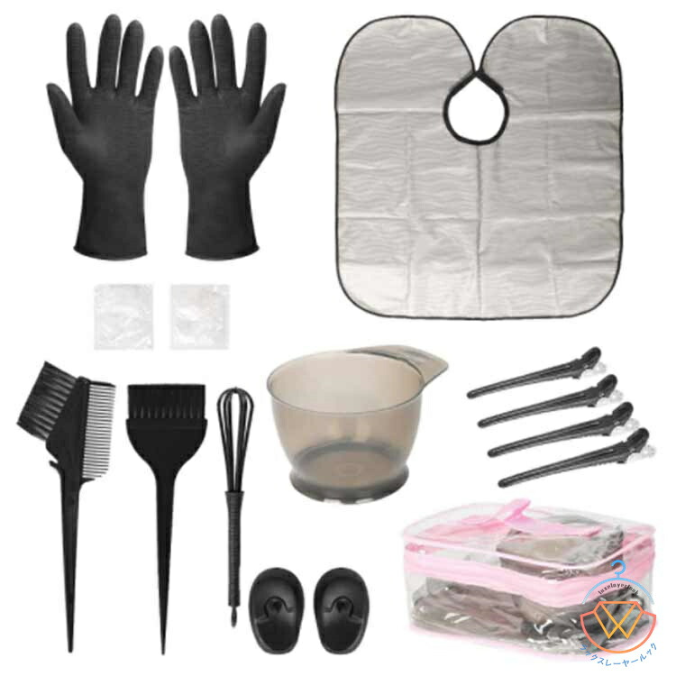 楽天市場】ヘアカラー セット 7点セット 髪染め 毛染め 道具 セット