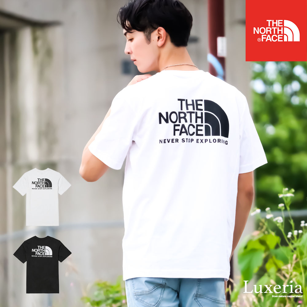 【THE NORTH FACE 海外モデル 即日配送 】 ノースフェイス Tシャツ トップス クルーネック ベーシック 定番 無地 シンプル ロゴ  刺繍 ブランド メンズ メンズファッション レディース ユニセックス ペア バッグプリント | メンズファッションサイトLuxeria