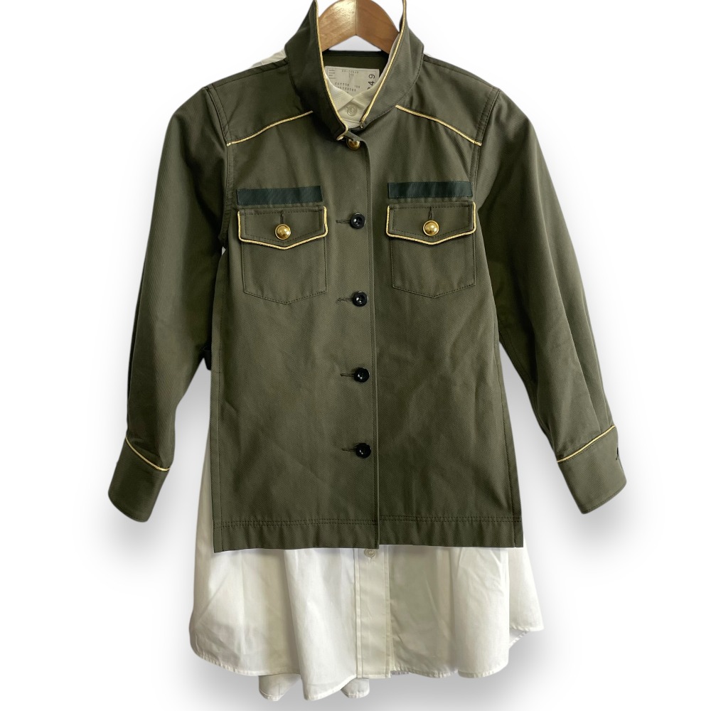 sacai ミリタリーシャツ　サイズ1 楽天市場】美品【sacai】サカイ コレクションライン 再構築