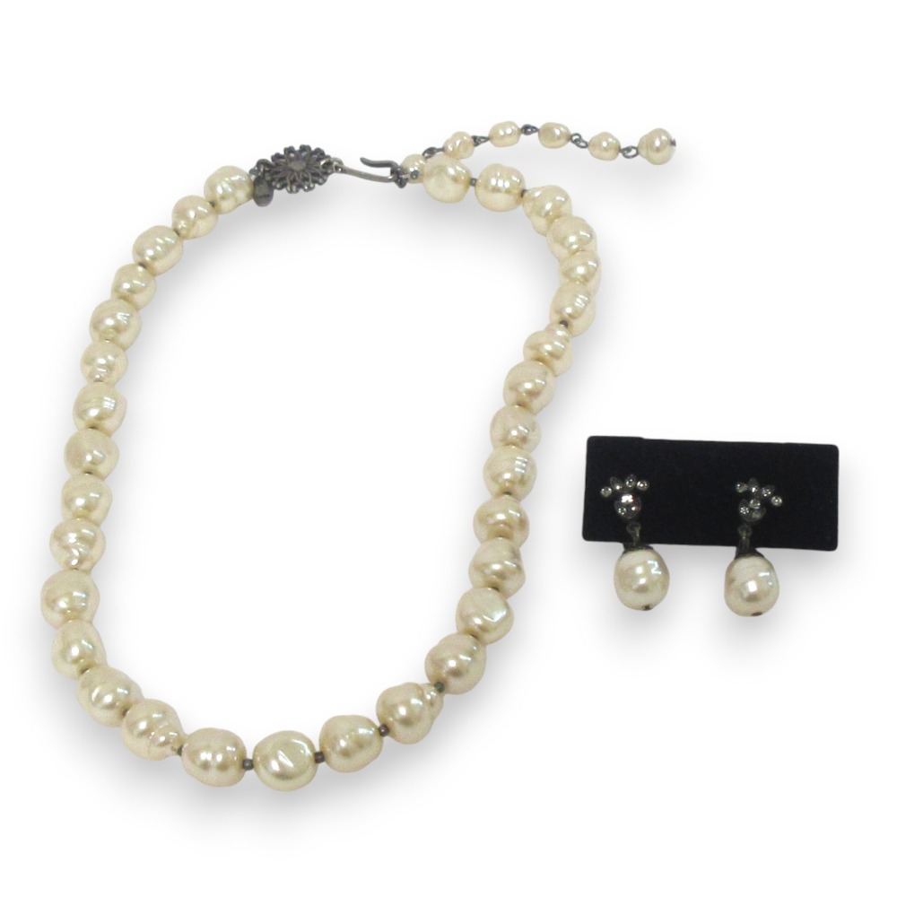 楽天市場】【中古】 美品 FOXY フォクシー バロックパール ネックレス+  