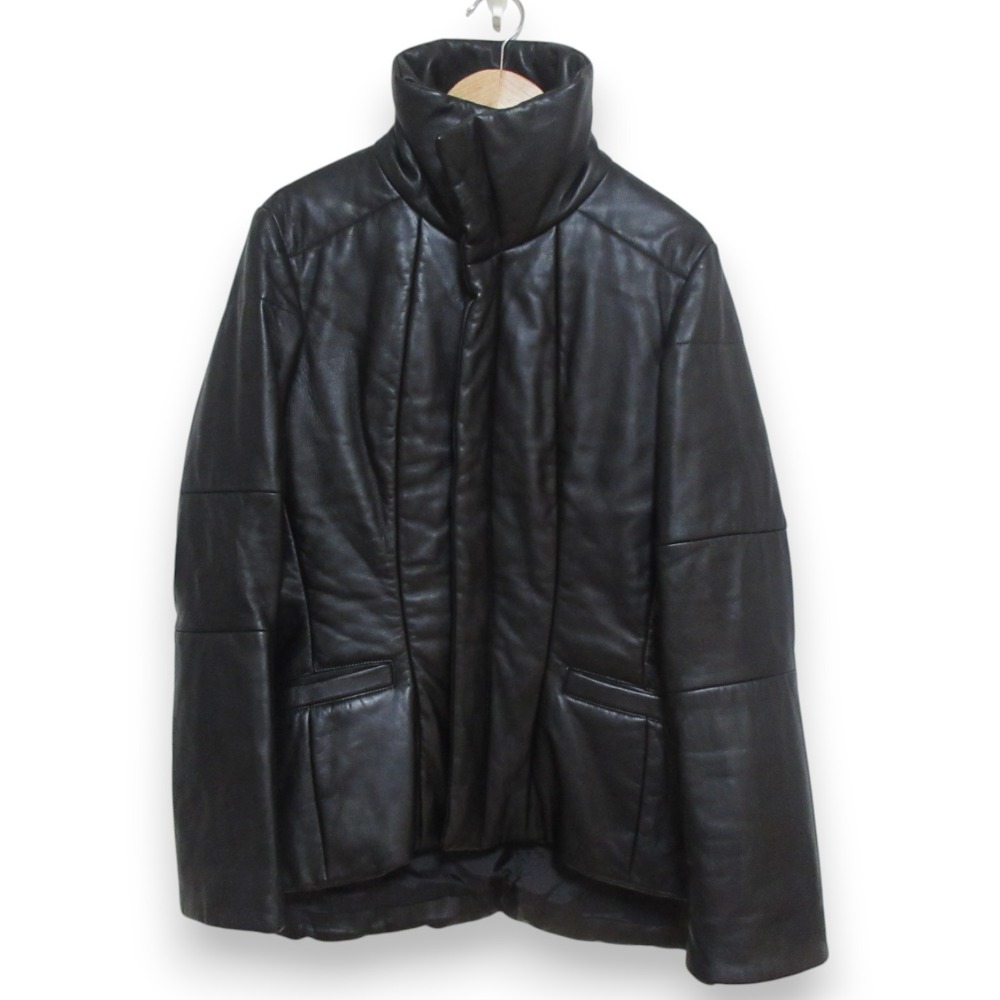 ヨージヤマモト　ライダース革ジャン JAPAN HORSE LEATHER DOUBLE RIDERS(M Black): Yohji Yamamoto POUR