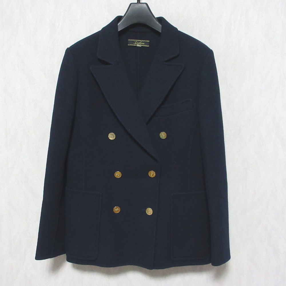 【美品】 J.CREW 紺ブレ テーラードジャケット 金ボタン ネイビー L 美品✨J.CREW 紺ブレ 金ボタン テーラードジャケット ブレザー