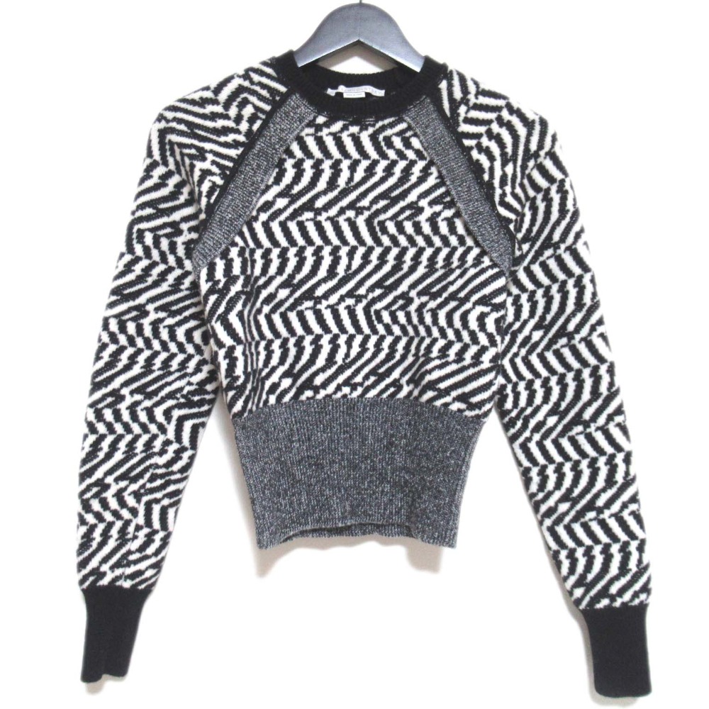 ステラマッカートニー　白鳥柄フリルニット 楽天市場】STELLAMcCARTNEY ステラマッカートニー 白鳥柄 ウール