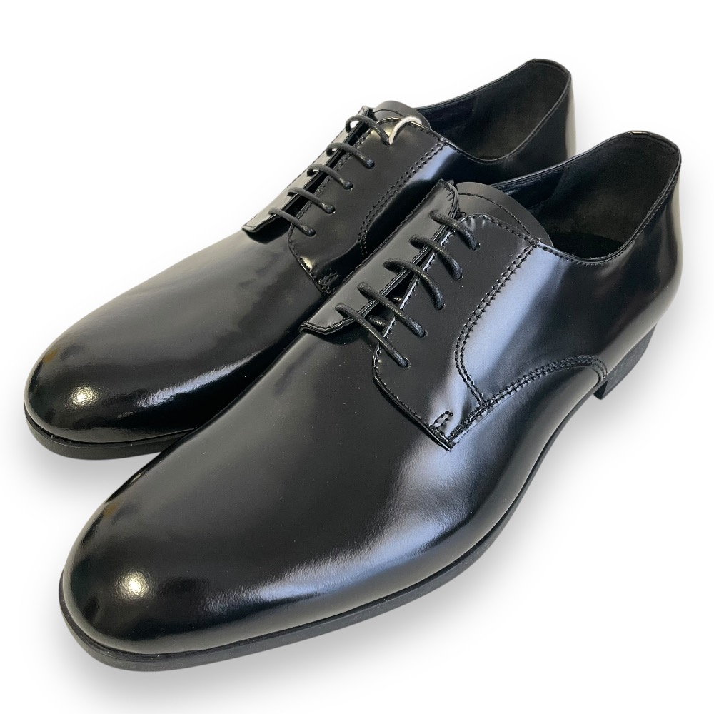Emporio Armani ブラックレザー シューズ　25cm 楽天市場】【中古】EMPORIO ARMANI レザーシューズ X4C604