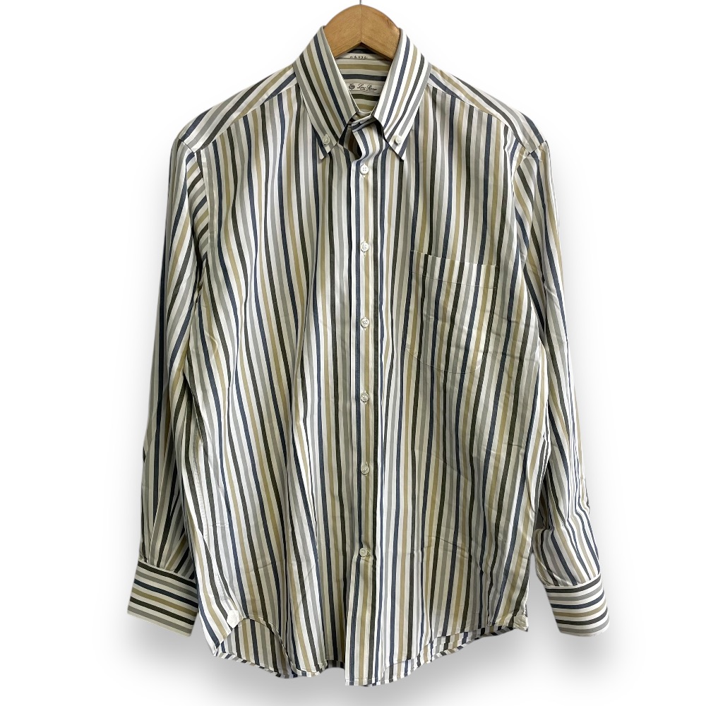 Loro Piana - ロロピアーナ Loro Piana 長袖シャツ ストライプ柄 レディース 40 ロロピアーナ 長袖シャツ ストライプ柄 レディース SIZE 40 (M