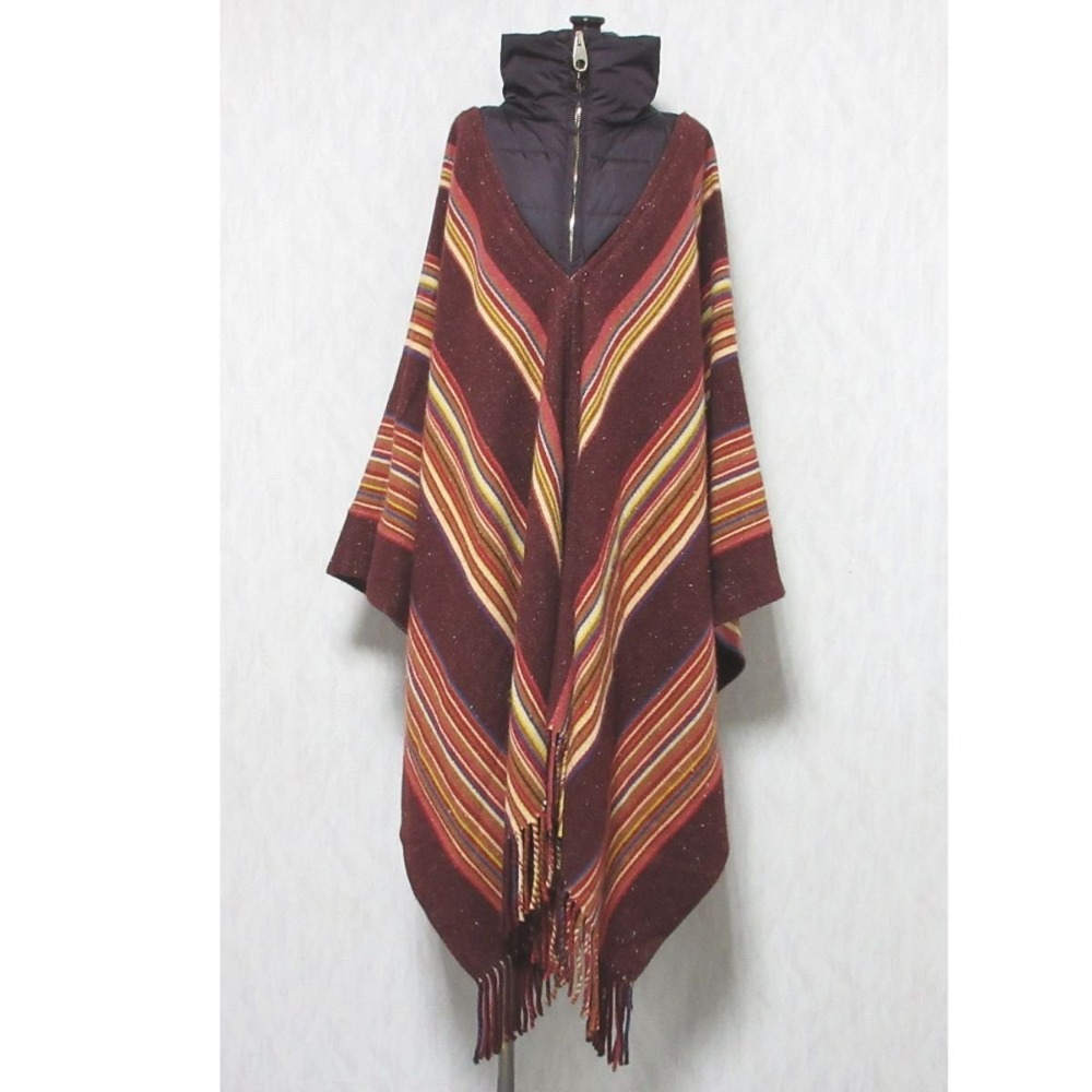 楽天市場】【クロエ】Chloe パイピング メルトン ウール ポンチョ