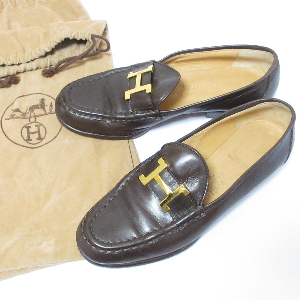 楽天市場】HERMES エルメス コンスタンスローファー Hロゴ