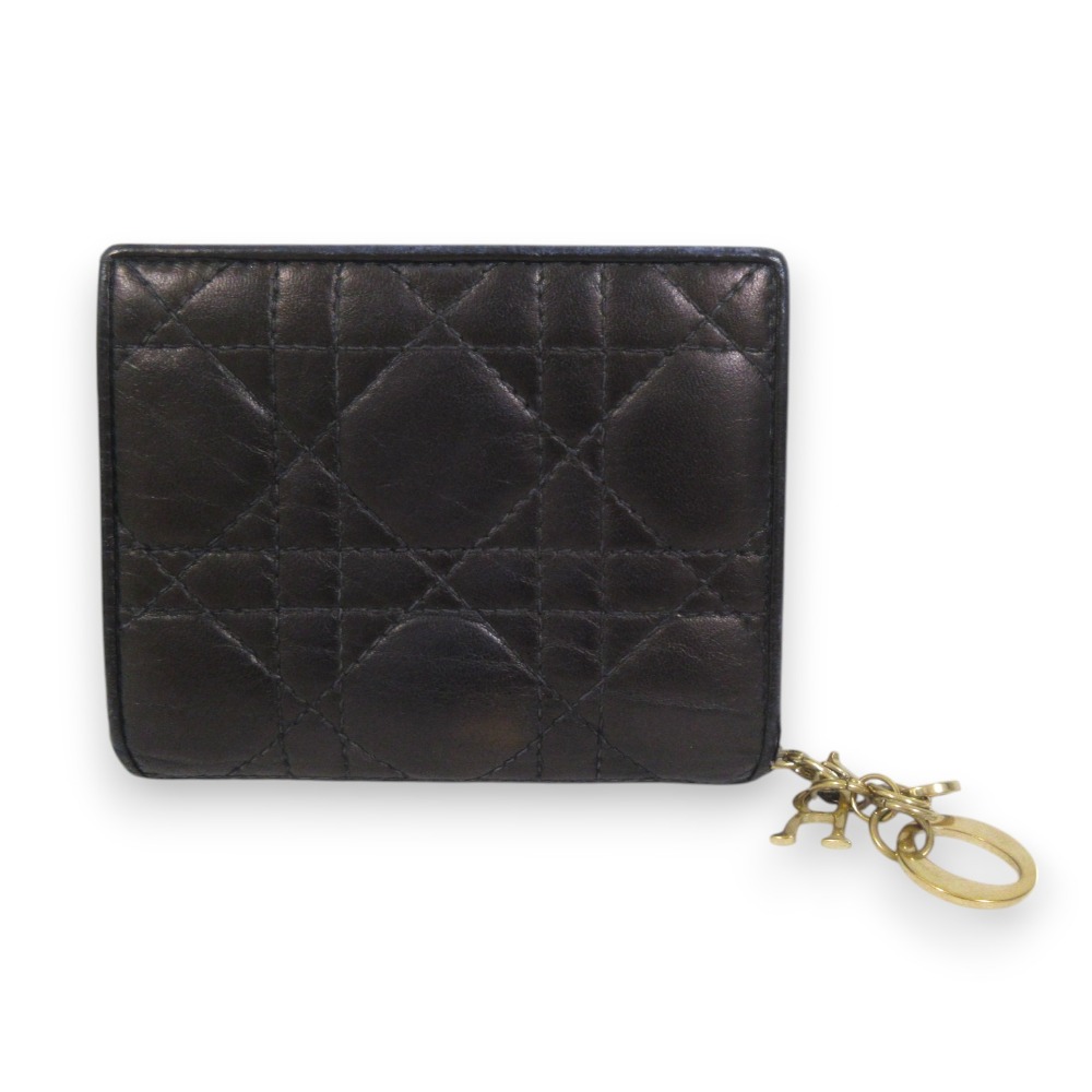 ま*ん様 Christian Dior 二つ折り財布 ブラック/ベージュ 激安価格 Christian Dior 二つ折り財布 小銭入れ ブラック