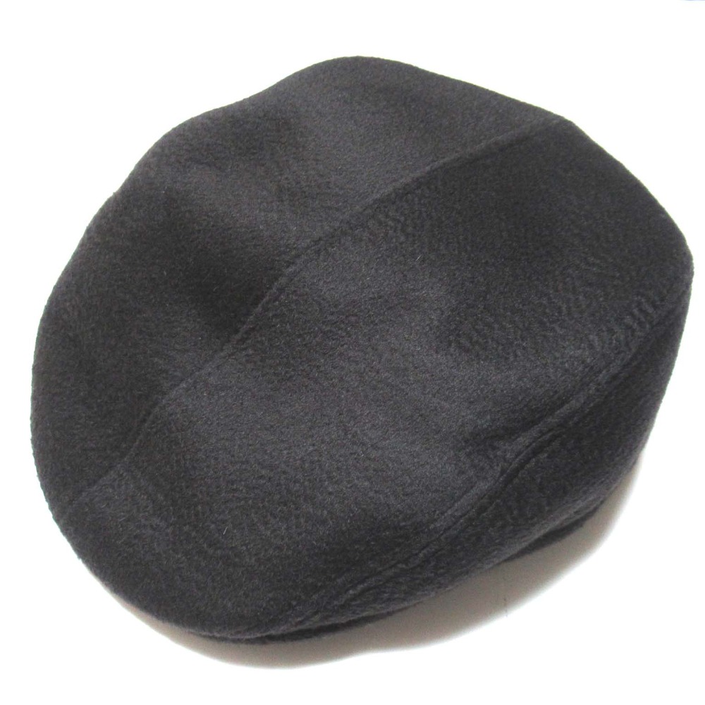 HERMES エルメス ハンチング ベレー帽 キャップ ブラック サイズ60 HERMES エルメス ハンチング ベレー帽 キャップ ブラック サイズ