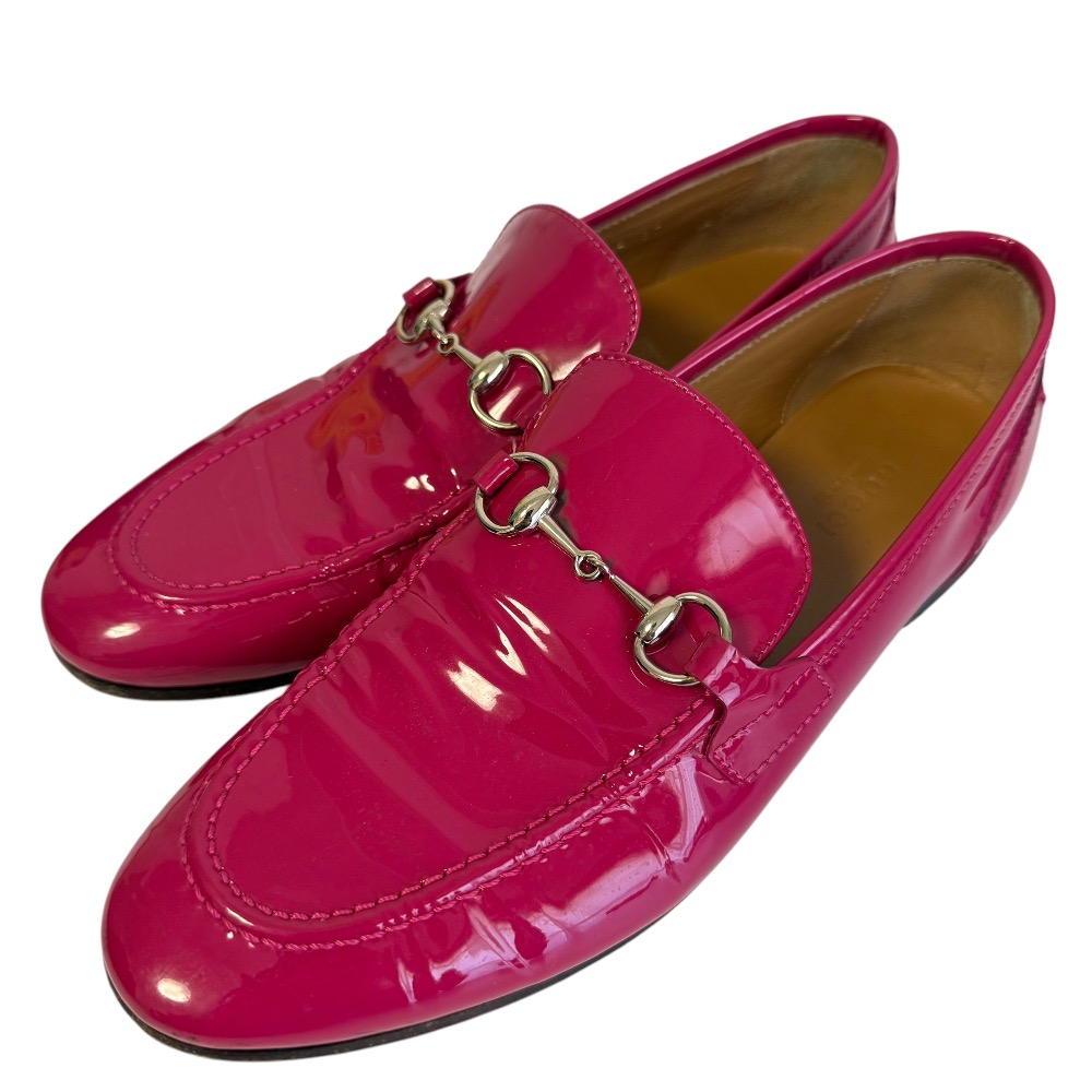 GUCCI✨グッチ ホースビットスエードローファー ピンク系 36 1/2 GUCCI✨グッチ ホースビットスエードローファー ピンク系 36 1/2