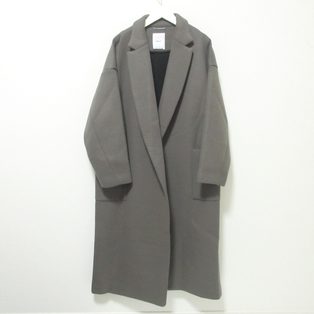 美品☆ENFOLD エンフォルド チェスターコート グレー メルトン生地 楽天市場】【中古】美品 ENFOLD エンフォルド 圧縮ウール