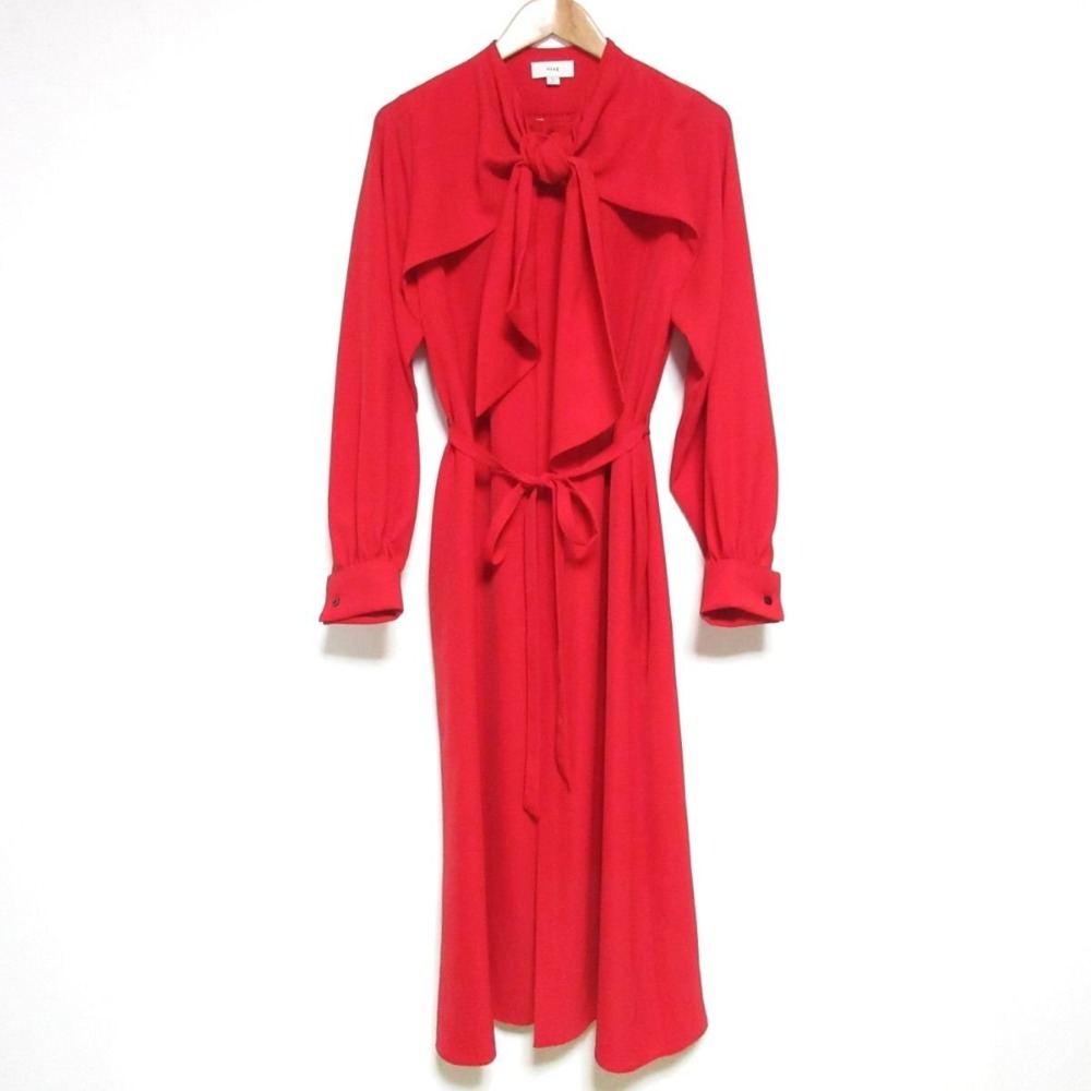 楽天市場】HYKE ハイク 23AW CUPRO CHECK PUSSY BOW DRESS