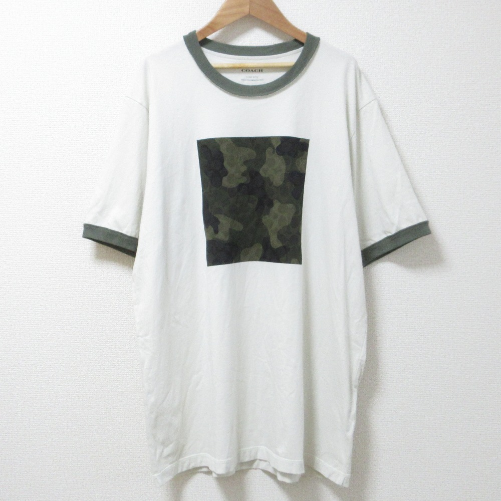 楽天市場】COACH コーチ Tシャツ サイズ:XS シグネチャー ロゴ 総柄