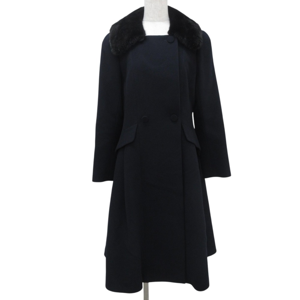 ダーマコレクション コペンハーゲンファーミンク毛皮 カシミアリブ ショートコート ダーマコレクション コペンハーゲンファーミンク毛皮 カシミア