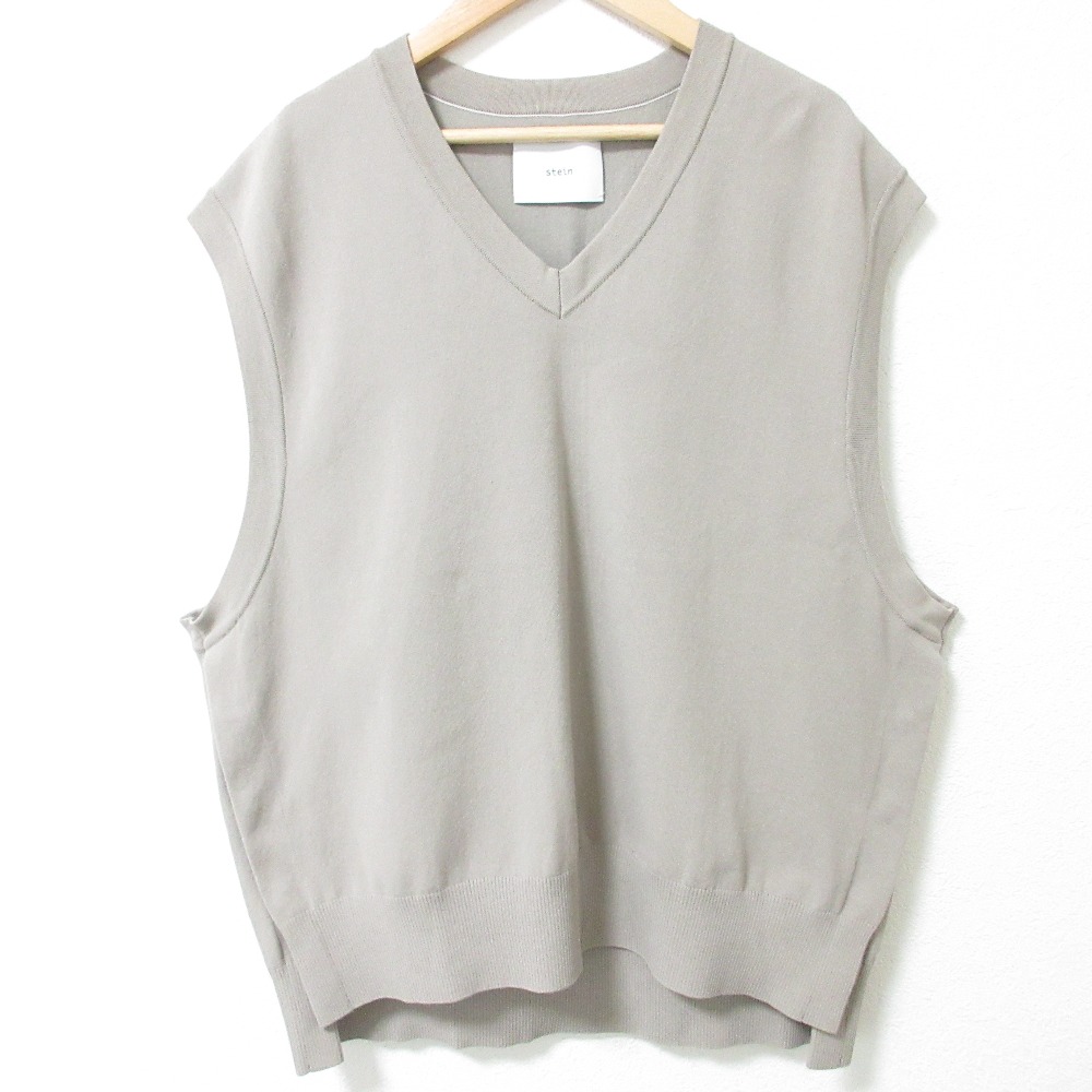 stein / ニットベスト(厚手)/M/ウール/WHT/無地/st.318/21AW Overlaped Cable Kni 楽天市場】シュタイン・stein 21AW Overlaped Cable Knit Vest 状態SS