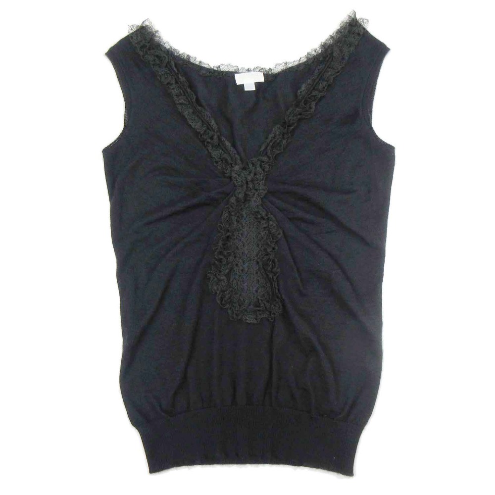 NINA RICCI◇ニット・セーター(薄手)/XS/カシミア/GRY/OA-PU003-ML460