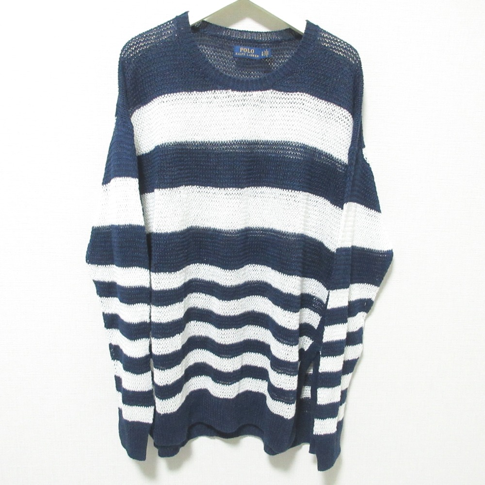 楽天市場】【中古】 RALPH LAUREN 半袖ニット サマーセーター V