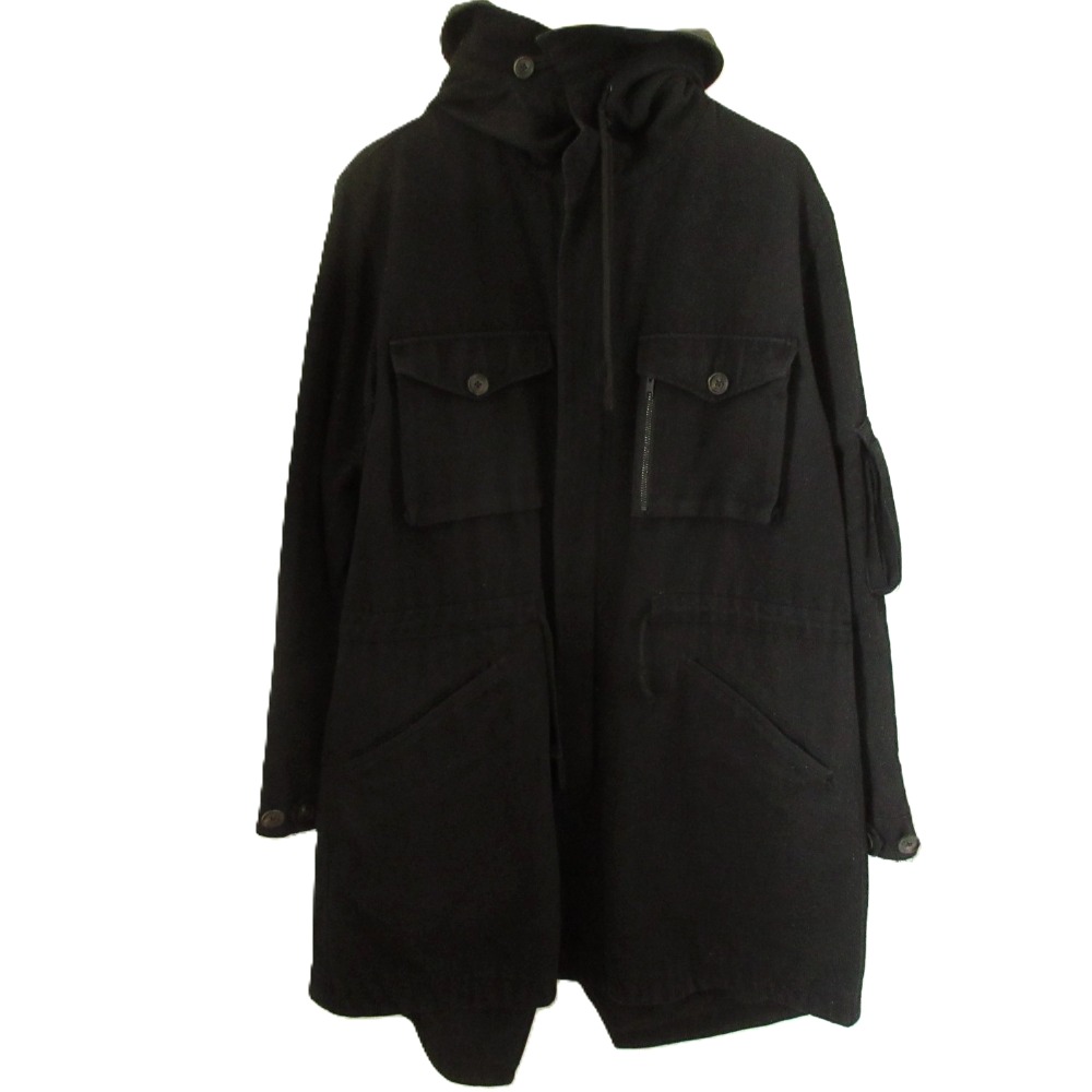 Y's ワイヤーカラー リネンジップアップ ミリタリーモッズコート 楽天市場】【中古】ワイズ Y's 21AW SHORT HOODED BLOUSON