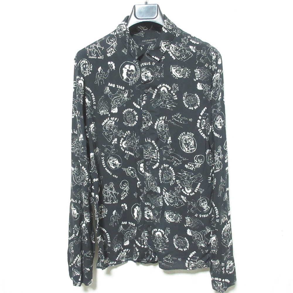 ALLSAINTS ブラウス レディース オールセインツ 中古　古着 楽天市場】ALLSAINTS オールセインツ 長袖 シャツ、ブラウス