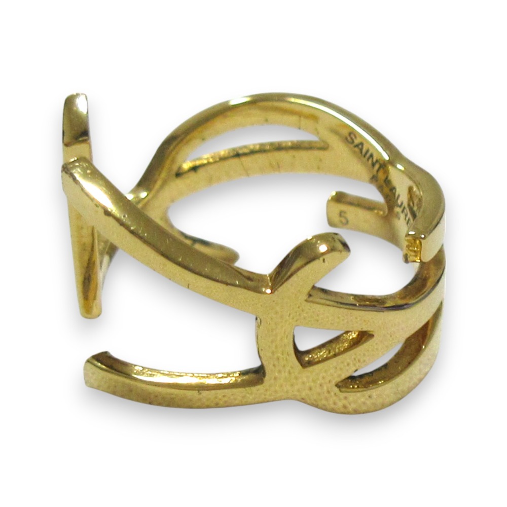 SAINT LAURENT Twist Ring サンローラン Saint Laurent Opyum Twist Ring in Metal Size 7 – Beccas Bags