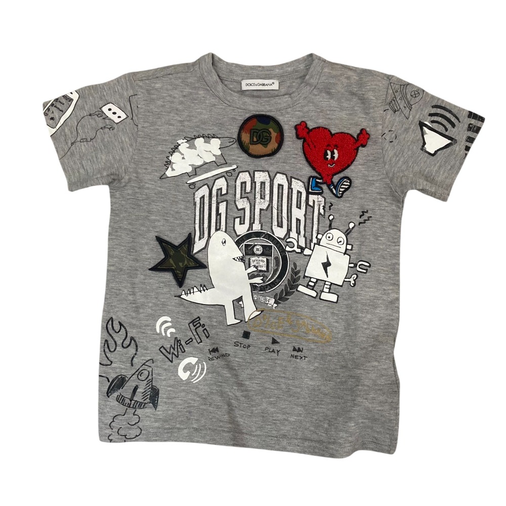 DOLCE&GABBANA Tシャツ スパンコール ディズニー ドナルド 派手 DOLCE&GABBANA × Disney ドナルドダックTシャツ ディズニー