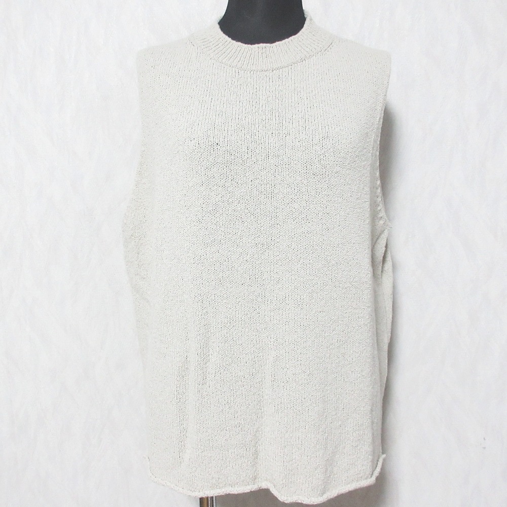 楽天市場】evam eva エヴァムエヴァ ベスト グレー系 サイズ:FREE 23