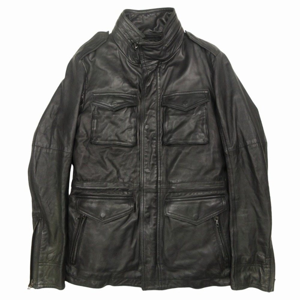 楽天市場】M【Rags McGREGOR FLAP POCKET LEATHER JACKET Black