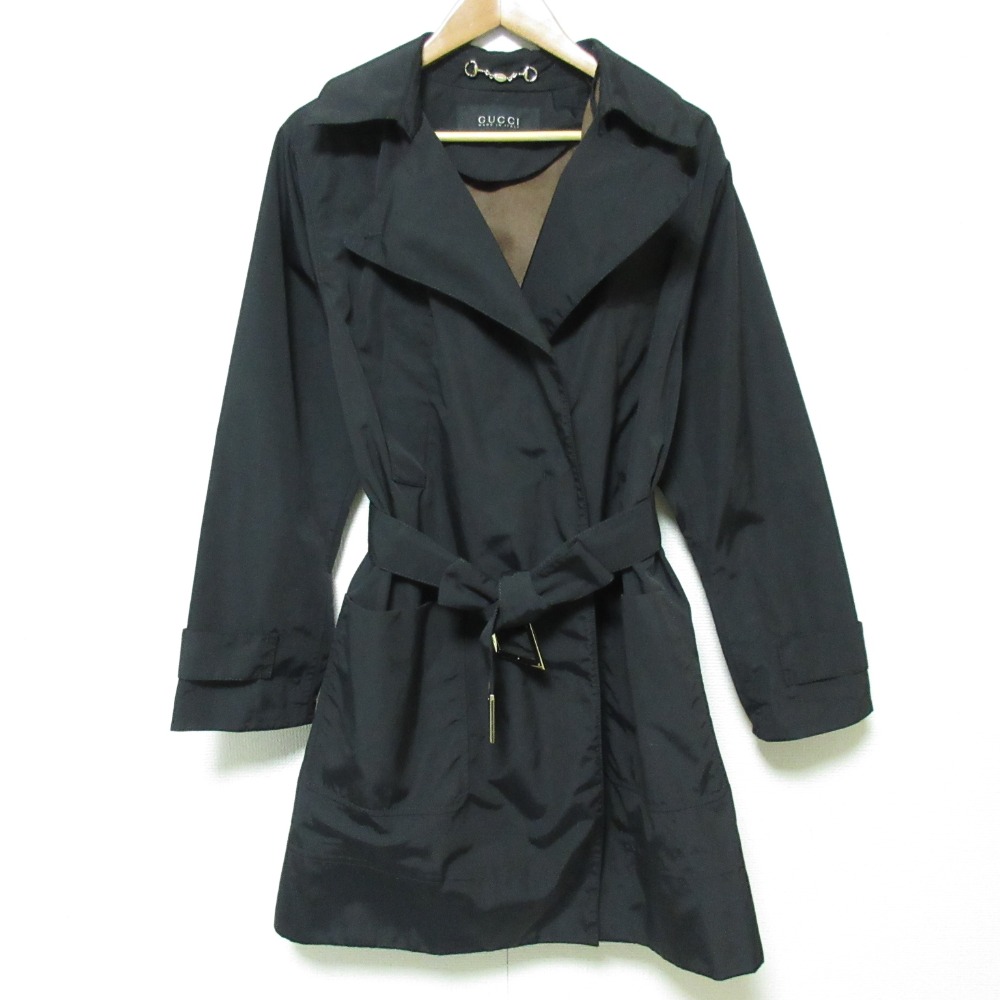 【美品】GUCCI アルパカロングコート　ウール混　サイズ38 美品】GUCCI アルパカロングコートウール混サイズ38