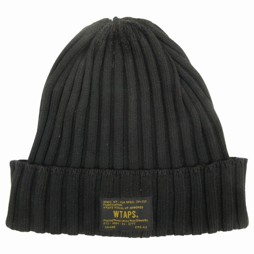 WTAPS ブラック ニット帽 フリーサイズ WTAPS ダブルタップス × NEWERA BEANIE ビーニー ニット帽