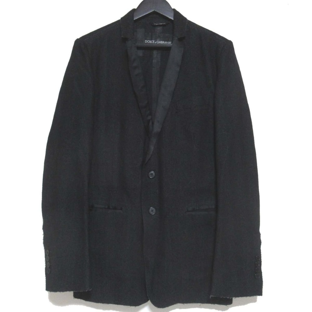 DOLCE&GABBANAブラックストライプ テーラードジャケット 楽天市場】【中古】良品 DOLCE&GABBANA ドルチェ＆ガッバーナ