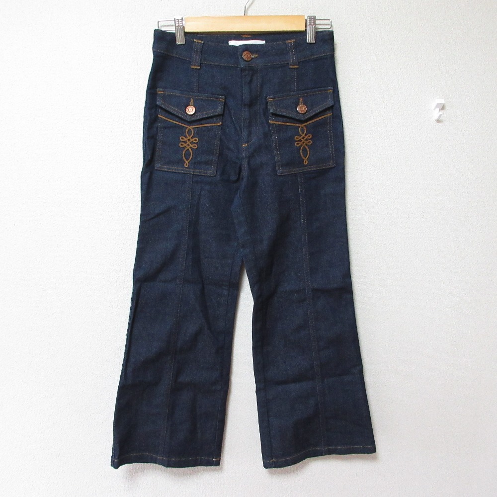 【美品】SeeByChloe スキニーデニム　タグ付き 美品】SeeByChloe スキニーデニム タグ付き