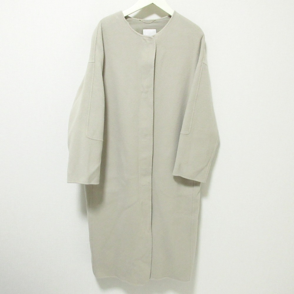 ebure SUPER120'S ダブルビーバーコート オーバーサイズ 38 ebure SUPER120'S ダブルビーバーコート オーバーサイズ 38 EBURE