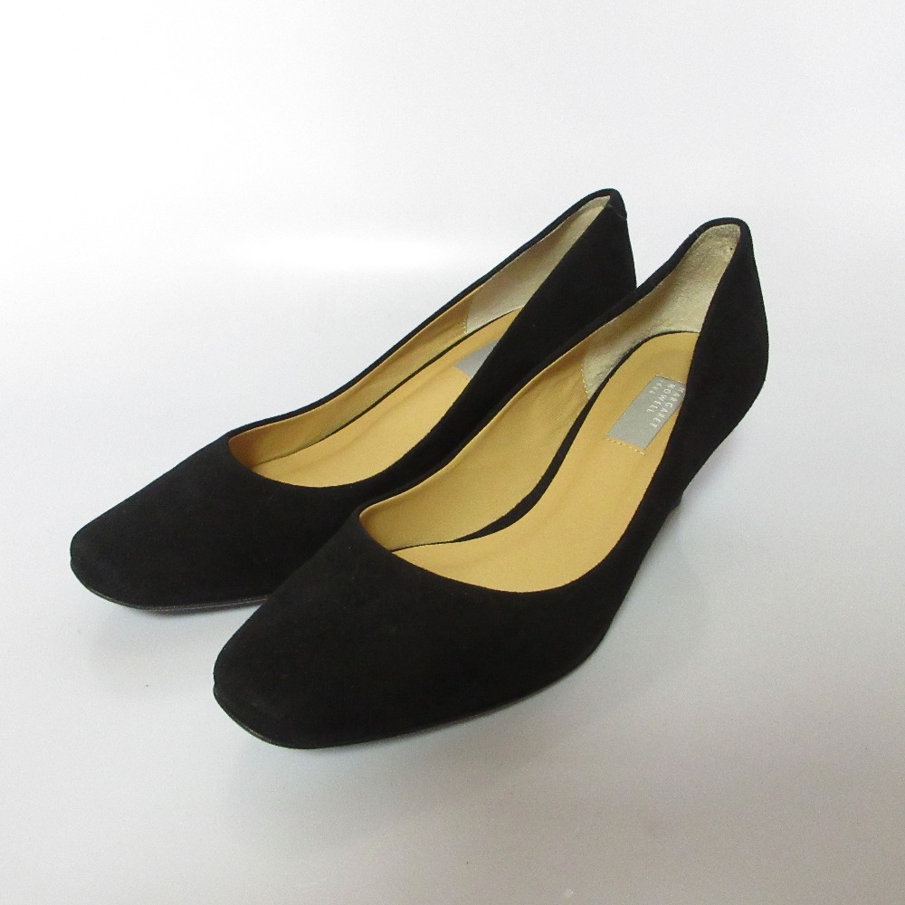 MARGARET HOWELL idea 黒 ヒールパンプス 24cm 日本製 マーガレット・ハウエル アイデア MARGARET HOWELL idea