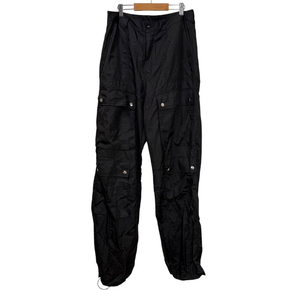 【美品】DIESEL オーバルDロゴ コットン100％カーゴパンツ 黒　ブラック 中古・古着通販】DIESEL (ディーゼル) カーゴパンツ ブラック