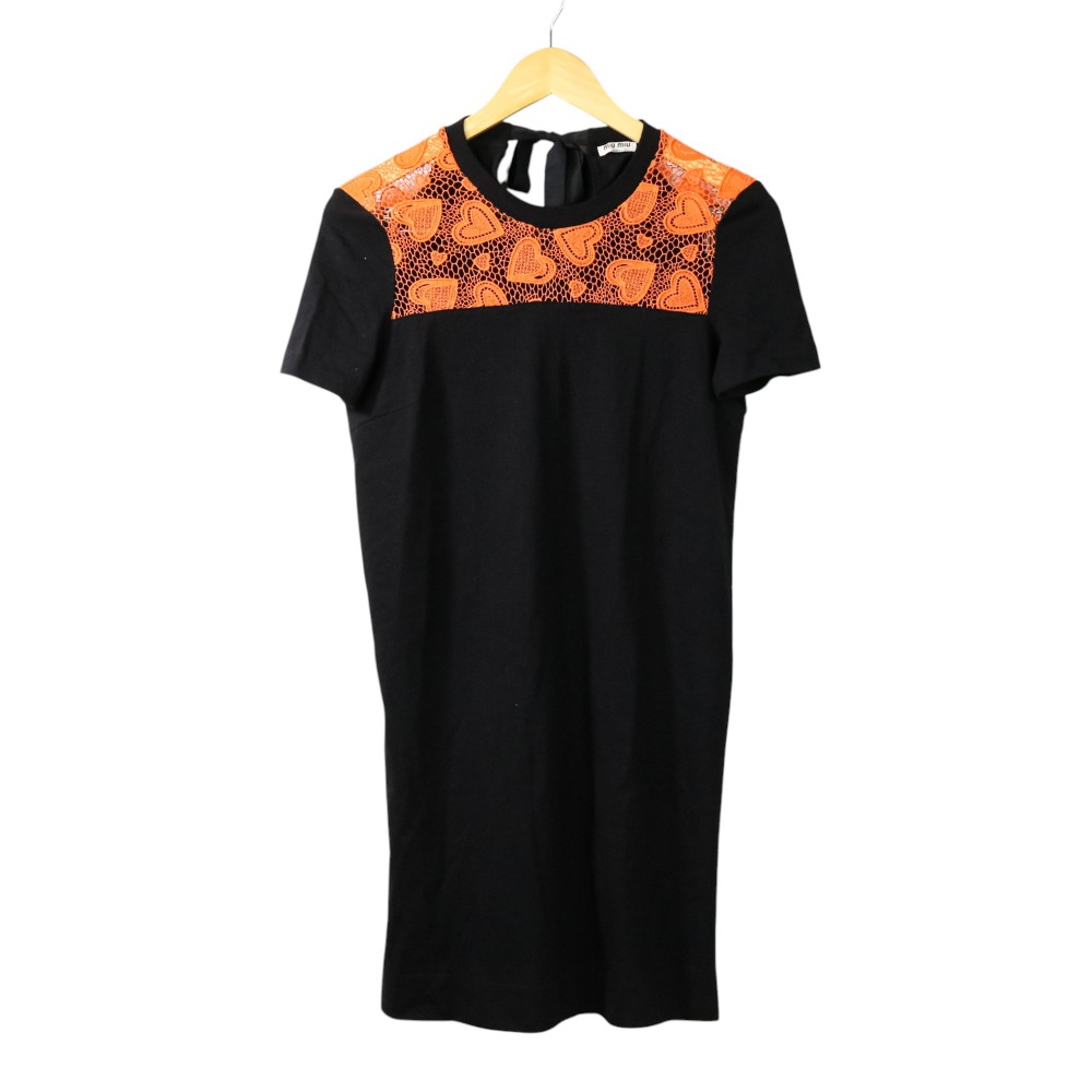 楽天市場】【中古】MIU MIUロングスリーブTシャツ ワンピース ネイビー