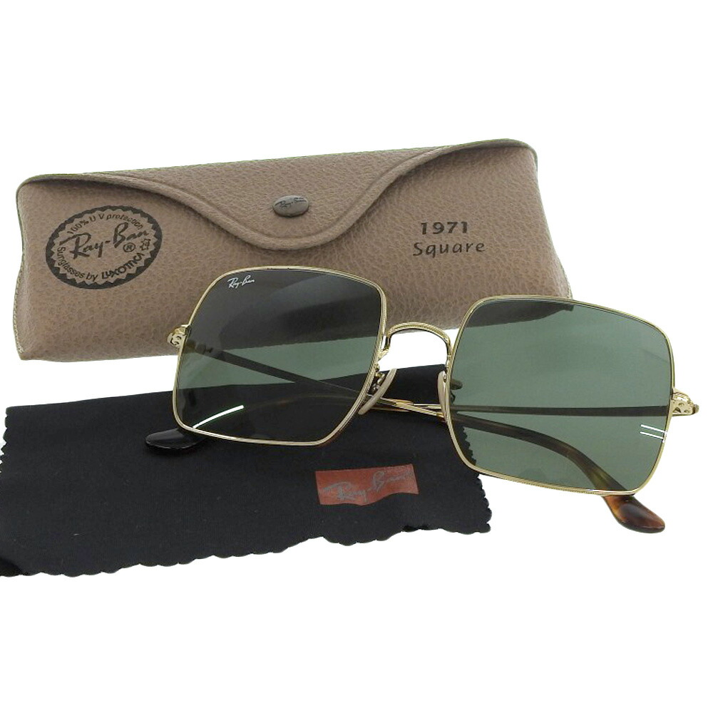 ヴィンテージ　Ray-Ban サングラス W1266 ブラック×ゴールドフレーム ヴィンテージ Ray-Ban サングラス W1266 ブラック×ゴールド