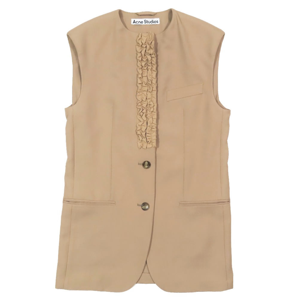 Acne Studios(Acne)◆ニットベスト(厚手)/XXS/コットン/GRY/無地/FN-WN-KNIT000334 Acne Studios(Acne)(アクネストゥディオズ(アクネ)) / ニット
